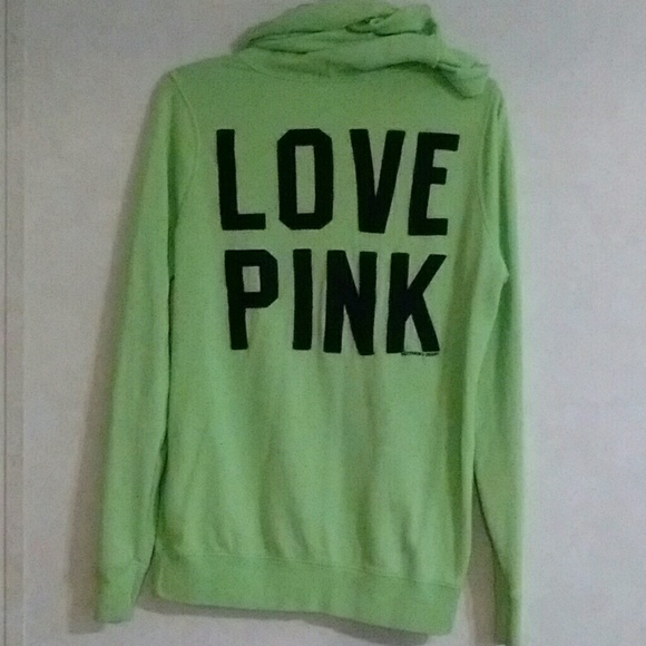 PINK Victoria's Secret Tops - WOMEN'S SZ S PINK OVERSIZED HOODIE EUC